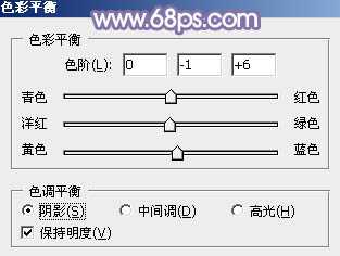 ‘Photoshop为绿草中的美女加上梦幻的青蓝色‘