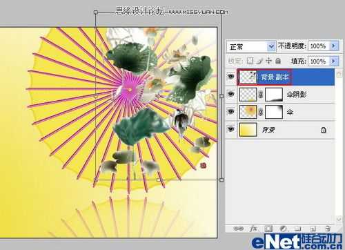 ‘Photoshop图片合成一幅漂亮的中国风古韵春景之画‘