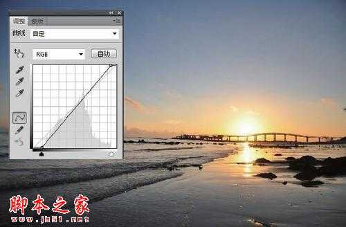 ‘photoshop还原绚烂的海滨落日教程‘