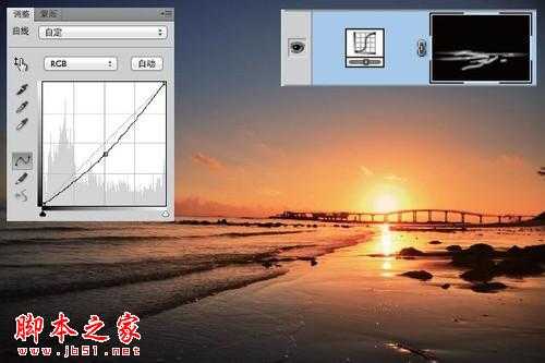 ‘photoshop还原绚烂的海滨落日教程‘