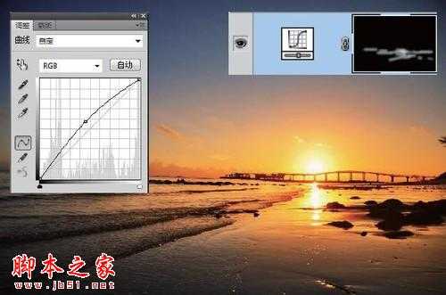 ‘photoshop还原绚烂的海滨落日教程‘