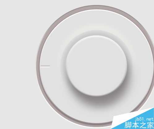 ‘PS鼠绘一个超简洁的白色音乐控制旋钮‘