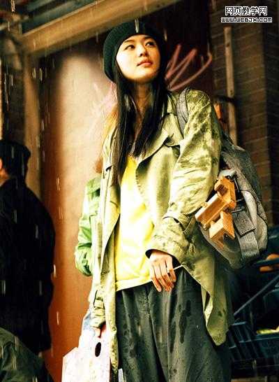 ‘PhotoShop为美女照片调出暗灰色调‘