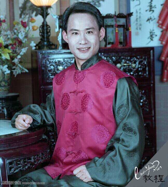 ‘Photoshop给严重偏色的男人照片校正颜色教程‘