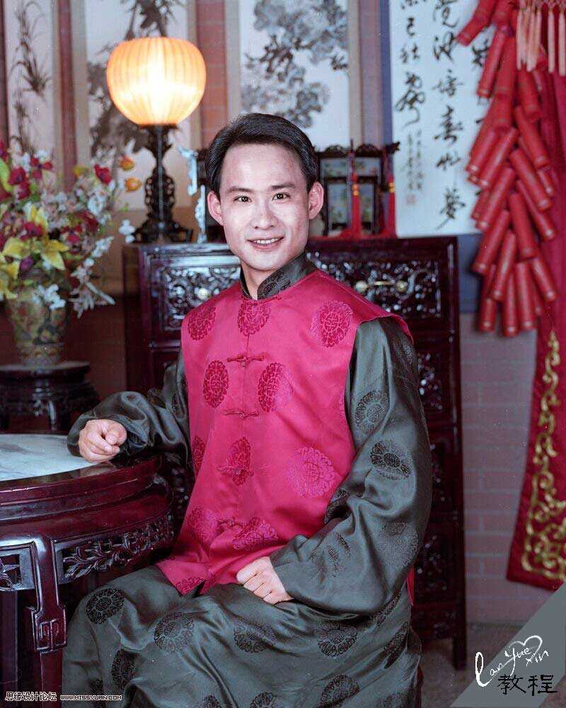 ‘Photoshop给严重偏色的男人照片校正颜色教程‘