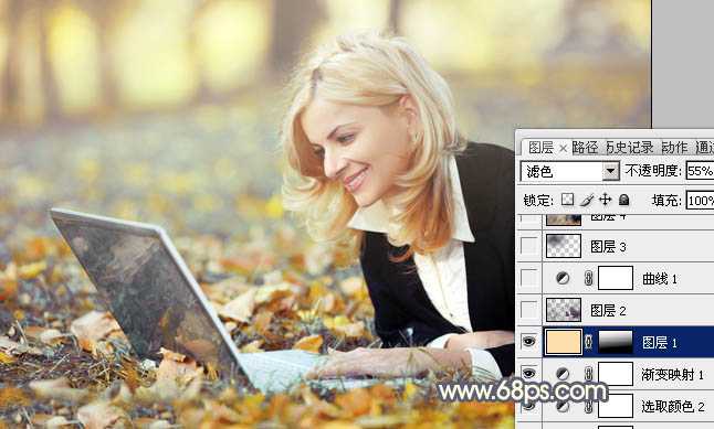 ‘photoshop临摹偏暗的手机人物图片‘