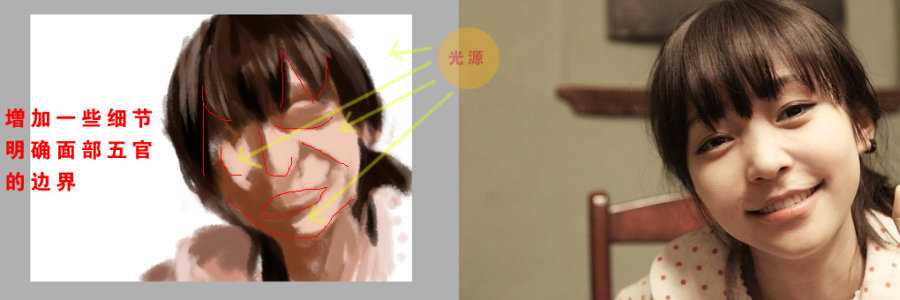 手绘_面部_临摹_写实 脚本之家 painter教程