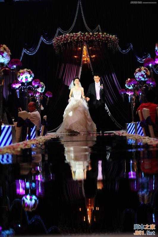‘Photoshop详细解析室内婚片婚宴的整体色彩处理教程‘
