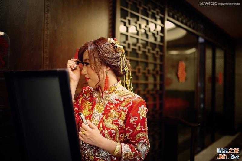 ‘Photoshop详细解析室内婚片婚宴的整体色彩处理教程‘