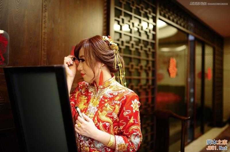 ‘Photoshop详细解析室内婚片婚宴的整体色彩处理教程‘