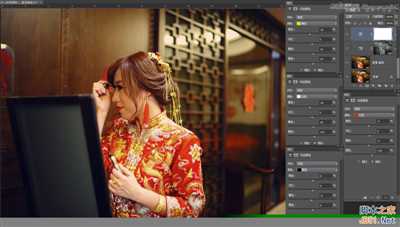 ‘Photoshop详细解析室内婚片婚宴的整体色彩处理教程‘