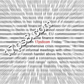 ‘photoshop设计制作动感放射字效果‘