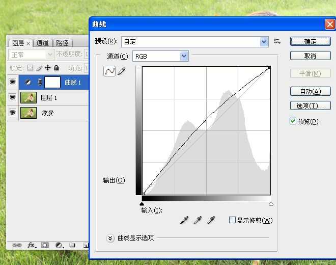 ‘Photoshop为草地美女调制出朦胧日系清新淡雅效果‘