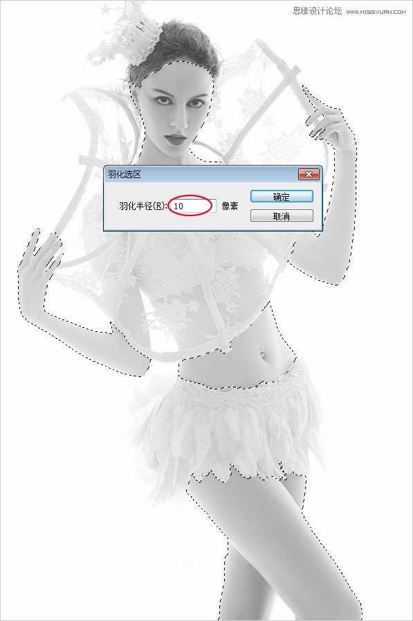 ‘Photoshop调出美女模特另类的冰雪女王奶白肤色色调‘