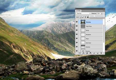 ‘Photoshop打造史诗般的风景图图文教程‘