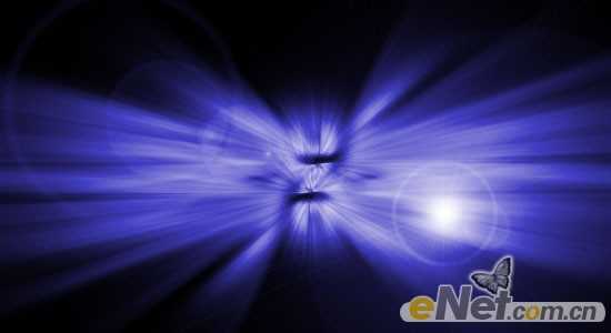 ‘photoshop利用滤镜工具制作出简单的放射文字‘