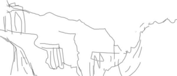 ‘PS绘制逼真的大型山水场景‘