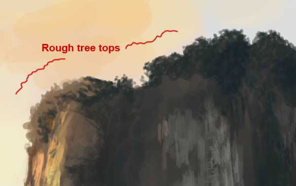 ‘PS绘制逼真的大型山水场景‘