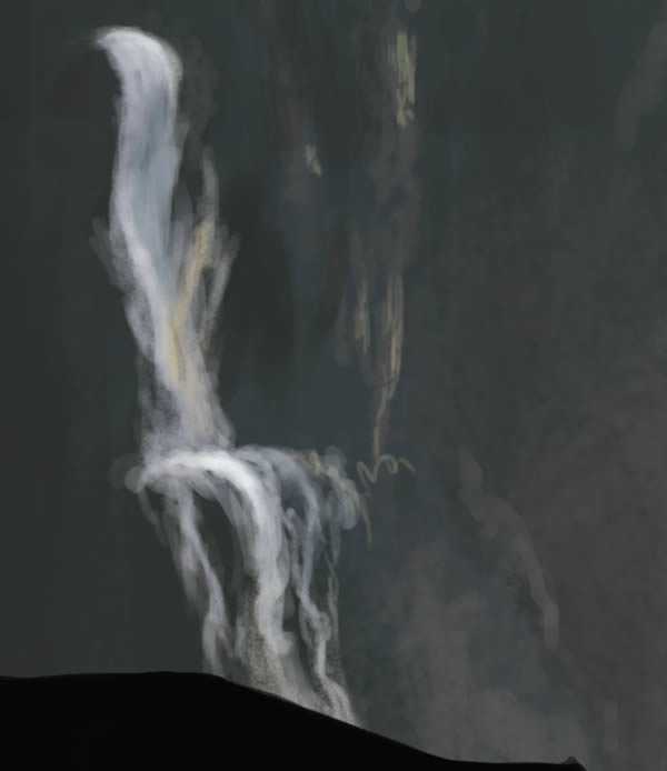 ‘PS绘制逼真的大型山水场景‘
