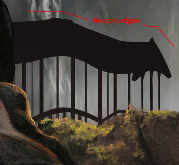 ‘PS绘制逼真的大型山水场景‘