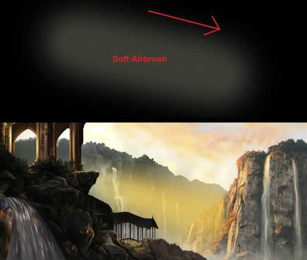 ‘PS绘制逼真的大型山水场景‘