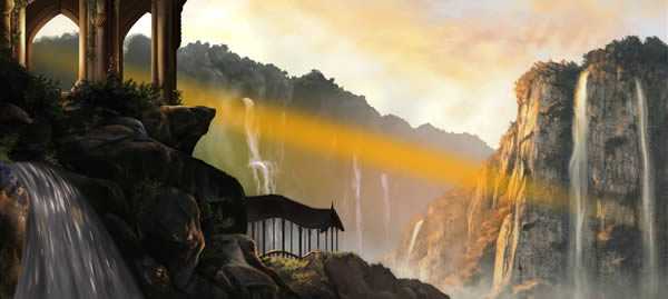‘PS绘制逼真的大型山水场景‘
