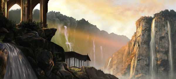 ‘PS绘制逼真的大型山水场景‘