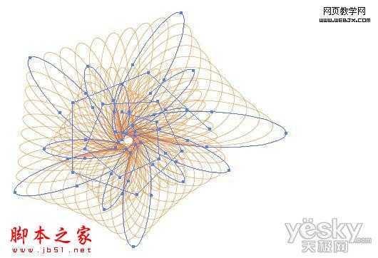 Illustrator绘制仿螺旋线彩色图案
