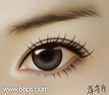 ‘ps将模糊的眼睛转成水汪汪的手绘眼睛效果‘
