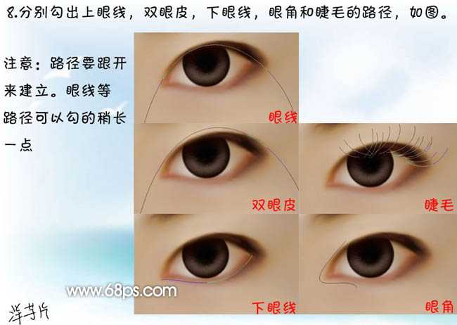 ‘ps将模糊的眼睛转成水汪汪的手绘眼睛效果‘