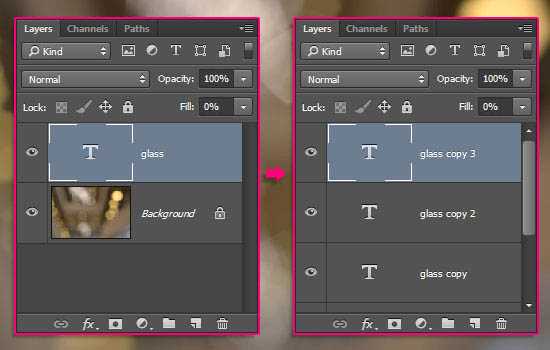 ‘Photoshop利用图层样式制作剔透梦幻的玻璃字‘
