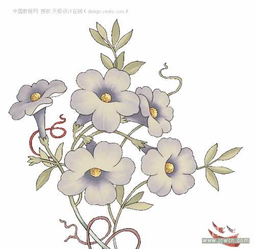 Photoshop自定义卷曲花纹笔刷_脚本之家转载教程
