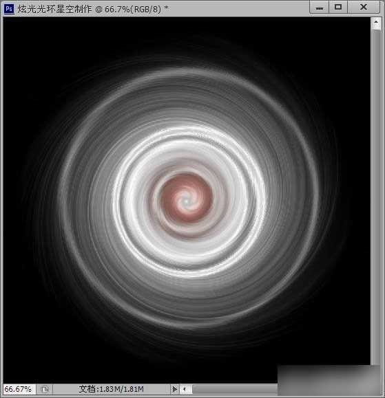 ‘PhotoShop(PS)利用滤镜及画笔工具制作漂亮的彩色光环星空教程‘