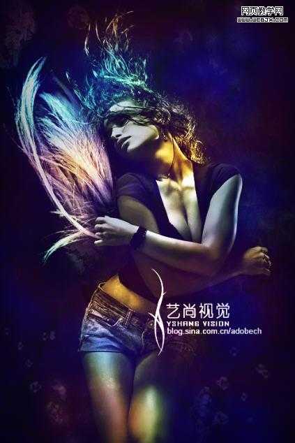 ‘Photoshop实现绚丽动感的写真图片教程‘