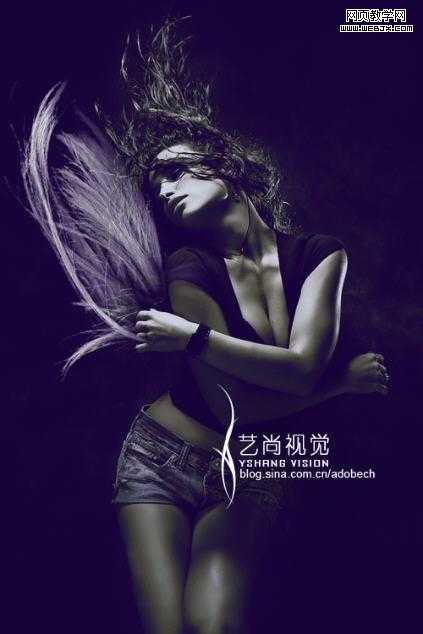 ‘Photoshop实现绚丽动感的写真图片教程‘