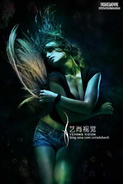 ‘Photoshop实现绚丽动感的写真图片教程‘