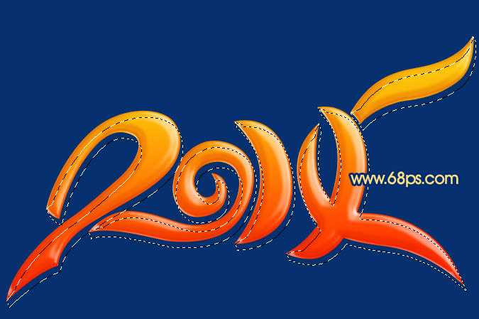 ‘Photoshop打造出创意的2014马年生肖立体字‘
