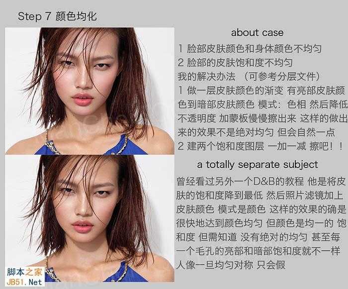 ‘Photoshop为普通模特图片精修及润色及加强质感‘