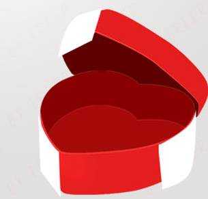 ‘photoshop鼠绘一个逼真的红色心形礼物盒子‘