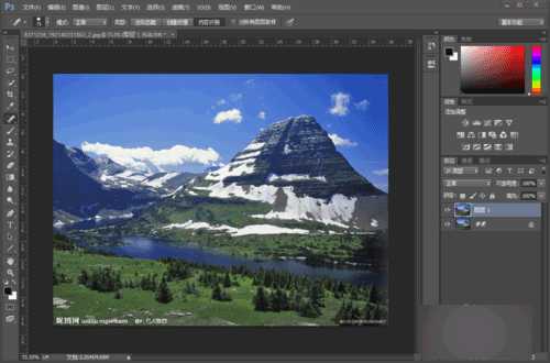 ‘PS污点修复画笔工具快速去除水印方法‘