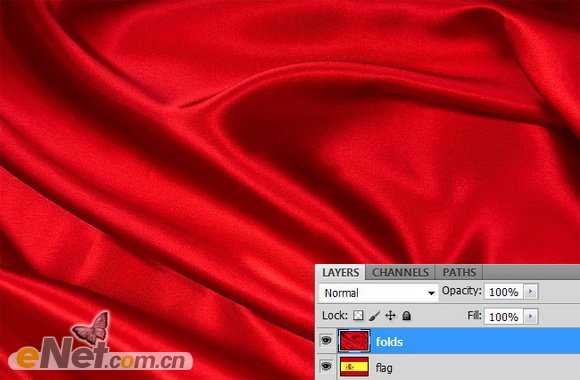 ‘Photoshop为纺织物设计制作出褶皱效果‘