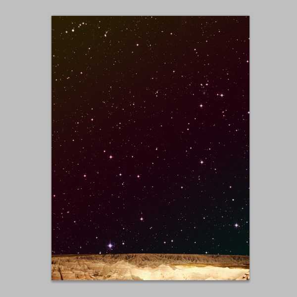 ‘Photoshop设计繁星点点的复古风格行星海报教程‘