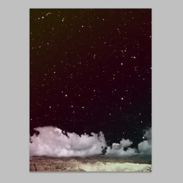 ‘Photoshop设计繁星点点的复古风格行星海报教程‘