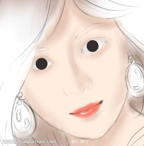‘photoshop鼠绘简单的时尚美女头像‘