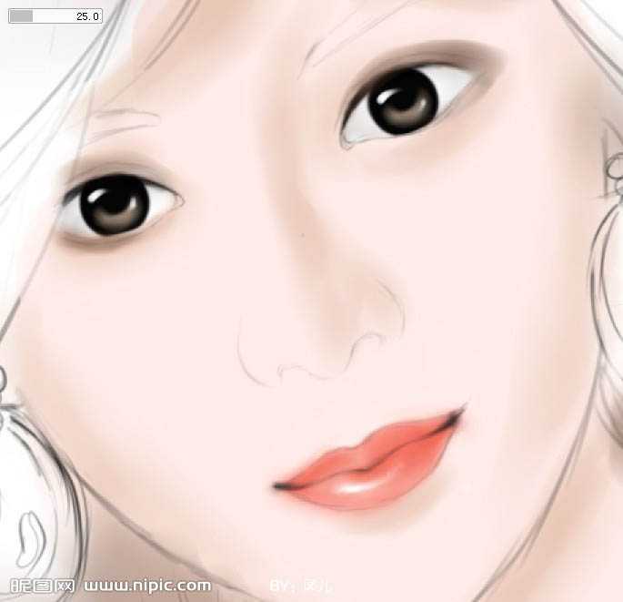 ‘photoshop鼠绘简单的时尚美女头像‘
