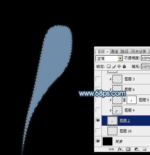‘Photoshop制作简单飘逸的青色烟雾‘