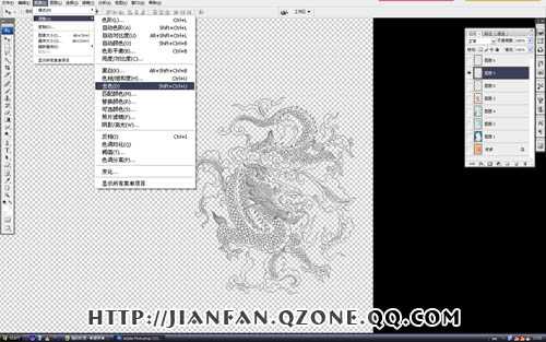 ‘photshop鼠绘超酷的带纹身的古典白发帅哥插画‘