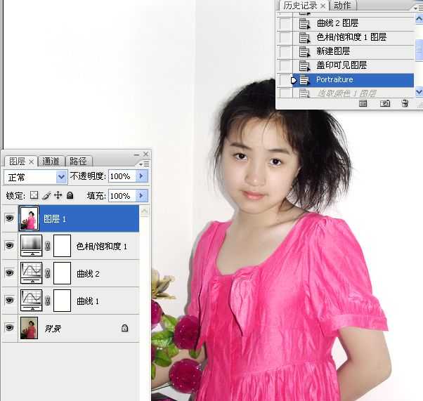 ‘Photoshop将室内偏暗的美女照片美白调亮教程‘