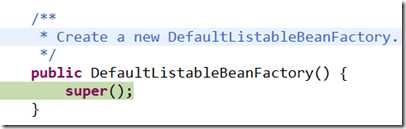 DefaultListableBeanFactory