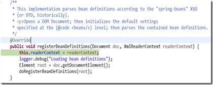 registerBeanDefinitions方法